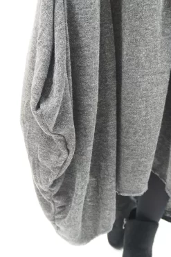 Made In Italy Moxie Polo Neck Tulip Knit Dress Charcoal Grey Marl * -Fashion Women's Store made in italy moxie polo neck tulip knit dress charcoal grey marl06.jpg