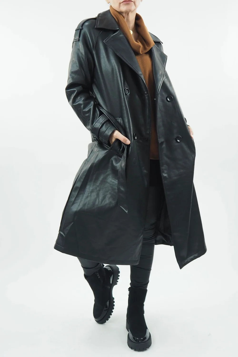Made In Italy Neo Trench Coat Black 3 Made In Italy Neo Trench Coat Black