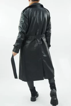 Made In Italy Neo Trench Coat Black 9 Made In Italy Neo Trench Coat Black -Fashion Women's Store made in italy neo trench black03.jpg