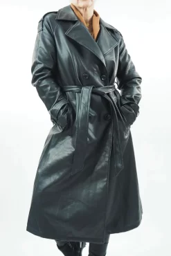 Made In Italy Neo Trench Coat Black 10 Made In Italy Neo Trench Coat Black -Fashion Women's Store made in italy neo trench black04.jpg