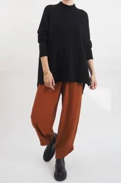 Made In Italy Obi Crepe Cotton Slim Leg Cuff Pant Saffron 12 Made In Italy Obi Crepe Cotton Slim Leg Cuff Pant Saffron -Fashion Women's Store made in italy obi crepe cotton slim leg cuff pant saffron10.jpg