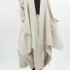 Made In Italy Ori X Stretch Duster Jacket Stone // 2 Made In Italy Ori X Stretch Duster Jacket Stone // -Fashion Women's Store made in italy ori duster jacket stone 1.jpg