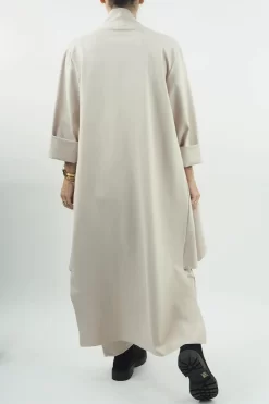 Made In Italy Ori X Stretch Duster Jacket Stone // -Fashion Women's Store made in italy ori duster jacket stone 5.jpg
