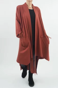 Made In Italy Ori X Stretch Duster Jacket Cognac // 11 Made In Italy Ori X Stretch Duster Jacket Cognac // -Fashion Women's Store made in italy ori x stretch duster jacket cognac 1.jpg