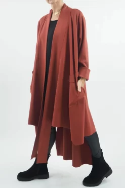 Made In Italy Ori X Stretch Duster Jacket Cognac // 12 Made In Italy Ori X Stretch Duster Jacket Cognac // -Fashion Women's Store made in italy ori x stretch duster jacket cognac 2.jpg