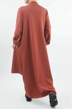 Made In Italy Ori X Stretch Duster Jacket Cognac // 13 Made In Italy Ori X Stretch Duster Jacket Cognac // -Fashion Women's Store made in italy ori x stretch duster jacket cognac 3.jpg