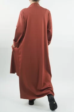 Made In Italy Ori X Stretch Duster Jacket Cognac // 10 Made In Italy Ori X Stretch Duster Jacket Cognac // -Fashion Women's Store made in italy ori x stretch duster jacket cognac 7.jpg