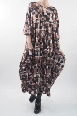 Made In Italy Oversized Tech Soft Cocoon Dress Cubist Chestnut ** 16 Made In Italy Oversized Tech Soft Cocoon Dress Cubist Chestnut ** -Fashion Women's Store made in italy oversized tech soft cocoon dress cubist chestnut8.jpg