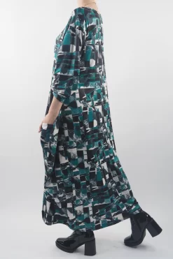 Made In Italy Oversized Tech Soft Cocoon Dress Cubist Emerald 10 Made In Italy Oversized Tech Soft Cocoon Dress Cubist Emerald -Fashion Women's Store made in italy oversized tech soft cocoon dress cubist emerald203.jpg