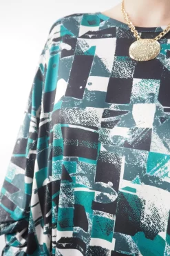 Made In Italy Oversized Tech Soft Cocoon Dress Cubist Emerald 13 Made In Italy Oversized Tech Soft Cocoon Dress Cubist Emerald -Fashion Women's Store made in italy oversized tech soft cocoon dress cubist emerald206.jpg