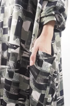 Made In Italy Oversized Tech Soft Cocoon Dress Cubist Khaki 18 Made In Italy Oversized Tech Soft Cocoon Dress Cubist Khaki -Fashion Women's Store made in italy oversized tech soft cocoon dress cubist khaki6.jpg