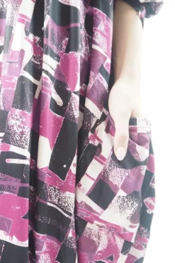 Made In Italy Oversized Tech Soft Cocoon Dress Cubist Magenta ** -Fashion Women's Store made in italy oversized tech soft cocoon dress magenta206.jpg