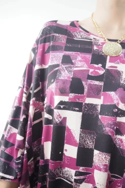 Made In Italy Oversized Tech Soft Cocoon Dress Cubist Magenta ** -Fashion Women's Store made in italy oversized tech soft cocoon dress magenta207.jpg