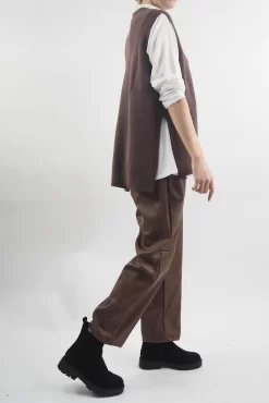 Made In Italy Pesca Leather Look Deep Pocket Pant Chestnut -Fashion Women's Store made in italy pesca leather look deep pocket pant chestnut06.jpg