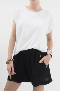 Made In Italy Pure Linen Benji Short Black -Fashion Women's Store made in italy pure linen benji short black 22.jpg