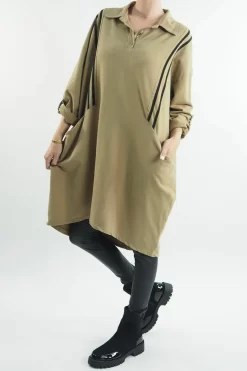 Made In Italy Samba Cocoon Dress Toast -Fashion Women's Store made in italy samba cocoon dress toast204.jpg