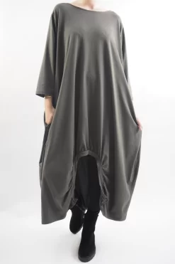 Made In Italy Sander Los Arcos Cocoon Dress Bonsai