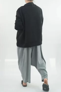 Made In Italy Sander Moleskin Touch Stretch Biker Jacket Black -Fashion Women's Store made in italy sander moleskin finish stretch biker jacket black03.jpg