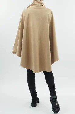 Made In Italy Sander Moleskin Touch Stretch Zippy Cape Toast // 7 Made In Italy Sander Moleskin Touch Stretch Zippy Cape Toast // -Fashion Women's Store made in italy sander moleskin stretch zippy cape toast3.jpg