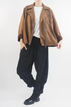 Made In Italy Sander Moleskin Touch Stretch Biker Jacket Chestnut 9 Made In Italy Sander Moleskin Touch Stretch Biker Jacket Chestnut -Fashion Women's Store made in italy sander moleskin touch stretch biker jacket chestnut4.jpg