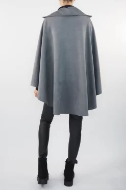 Made In Italy Sander Moleskin Touch Stretch Zippy Cape Shadow Grey -Fashion Women's Store made in italy sander moleskin touch stretch zippy cape shadow grey13.jpg