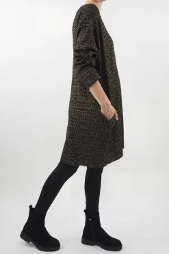 Made In Italy Shimmer Me Softly Dress Black -Fashion Women's Store made in italy shimmer me softly dress black3.jpg