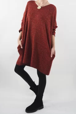 Made In Italy Shimmer Me Softly Dress Deep Rouge 12 Made In Italy Shimmer Me Softly Dress Deep Rouge -Fashion Women's Store made in italy shimmer me softly dress deep rouge4.jpg