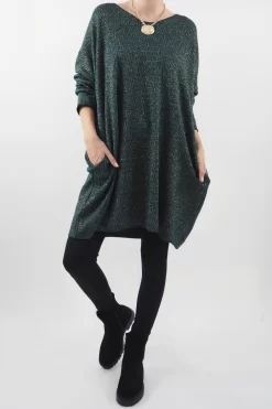 Made In Italy Shimmer Me Softly Dress Prussian -Fashion Women's Store made in italy shimmer me softly dress prussian1.jpg