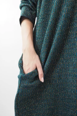 Made In Italy Shimmer Me Softly Dress Prussian -Fashion Women's Store made in italy shimmer me softly dress prussian5.jpg