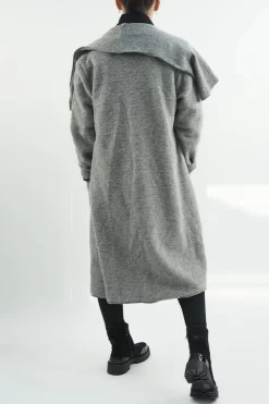 Made In Italy Skandi Blanket Coat Light Grey Marl -Fashion Women's Store made in italy skandi blanket coat light grey marl03.jpg