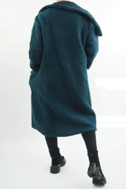Made In Italy Skandi Blanket Coat Malachite -Fashion Women's Store made in italy skandi blanket coat malachite03.jpg