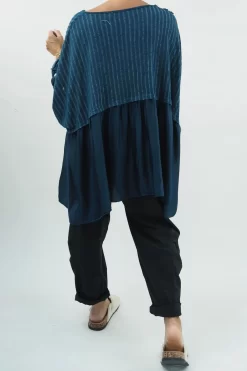 Made In Italy Soho Portia Smock Top Prussian -Fashion Women's Store made in italy soho portia smock top prussian03.jpg