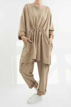 Made In Italy Tali Pull Tie Top Toast -Fashion Women's Store made in italy tali pull tie top toast04.jpg