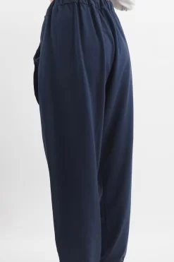 Made In Italy Tali Three Button Straight Leg Pant Ink -Fashion Women's Store made in italy tali three button straight leg pant ink03.jpg