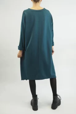 Made In Italy Tokyo Leopard Panel Dress Prussian -Fashion Women's Store made in italy tokyo leopard panel dress prussian 4.jpg