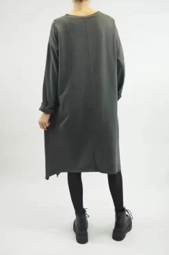 Made In Italy Tokyo Leopard Panel Dress Shadow Grey -Fashion Women's Store made in italy tokyo leopard panel dress shadow 4.jpg 1