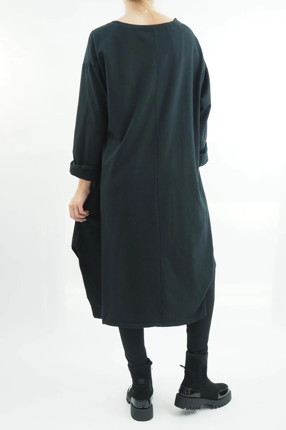 Made In Italy Tokyo Tie Dress Black 5 Made In Italy Tokyo Tie Dress Black - Image 3