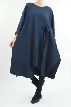 Made In Italy Tokyo Tie Dress Midnight -Fashion Women's Store made in italy tokyo tie dress midnight04.jpg