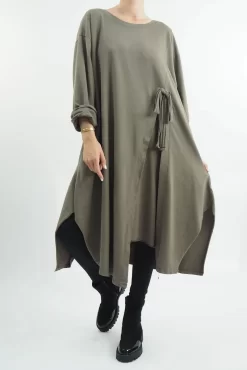 Made In Italy Tokyo Tie Dress Mushroom