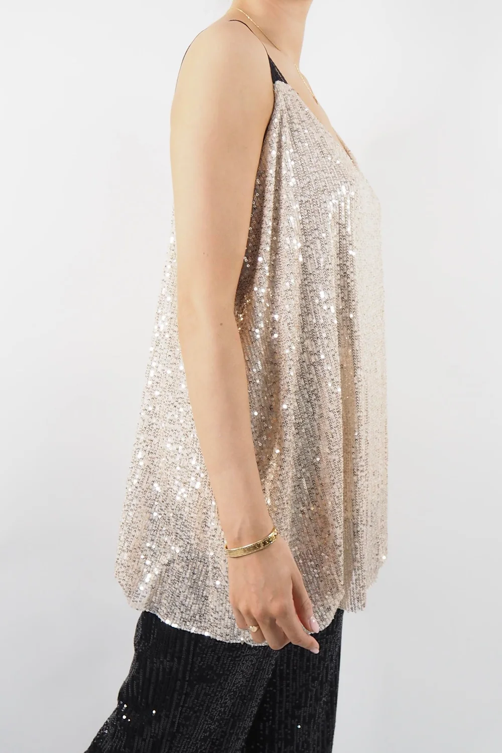 Made In Italy Trinny Shimmer Love Lace Cami Champagne *Pre Order Due Approx 8th Nov* 5 Made In Italy Trinny Shimmer Love Lace Cami Champagne *Pre Order Due Approx 8th Nov* - Image 3