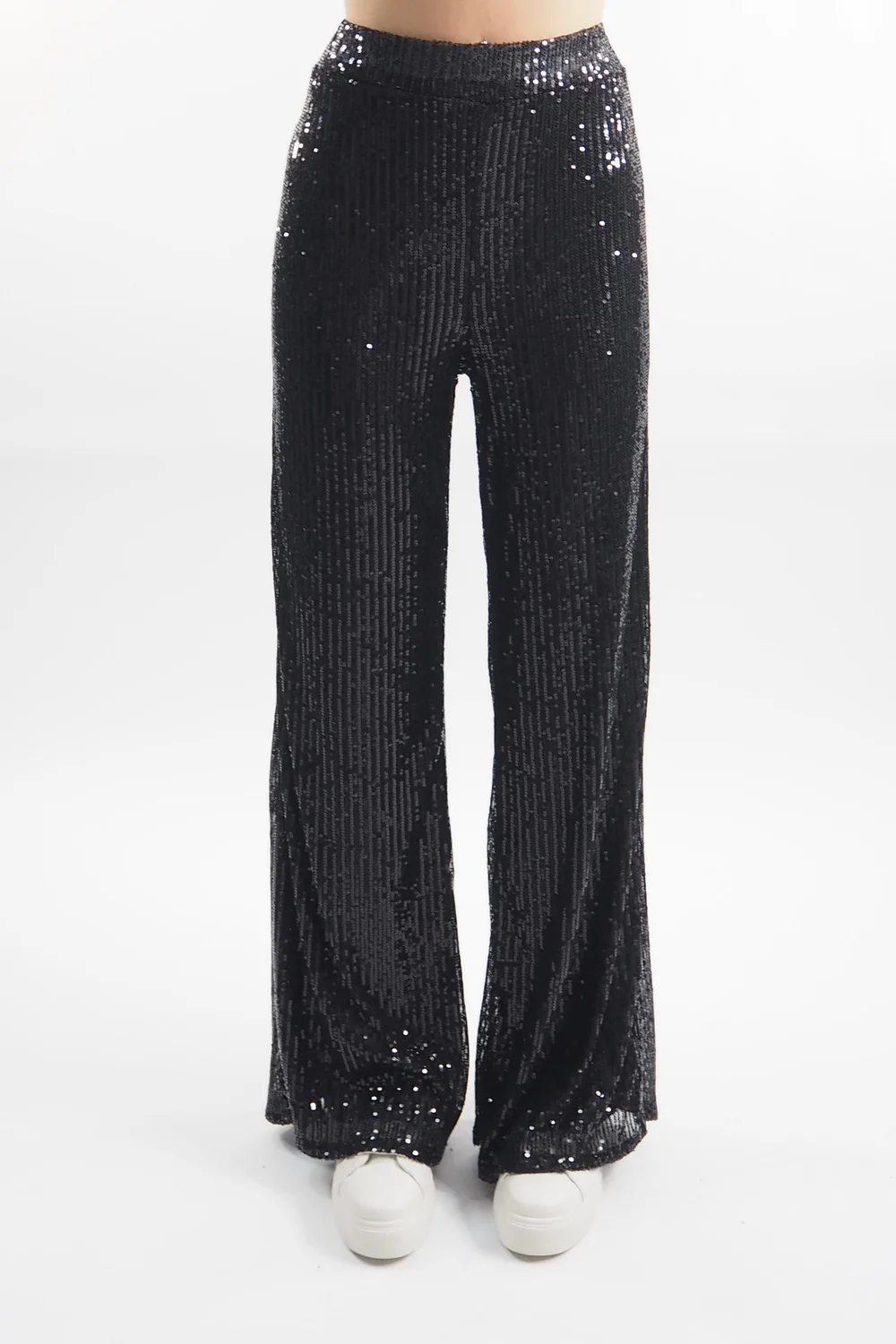 Made In Italy Trinny Shimmer Palazzo Trouser Black 3 Made In Italy Trinny Shimmer Palazzo Trouser Black