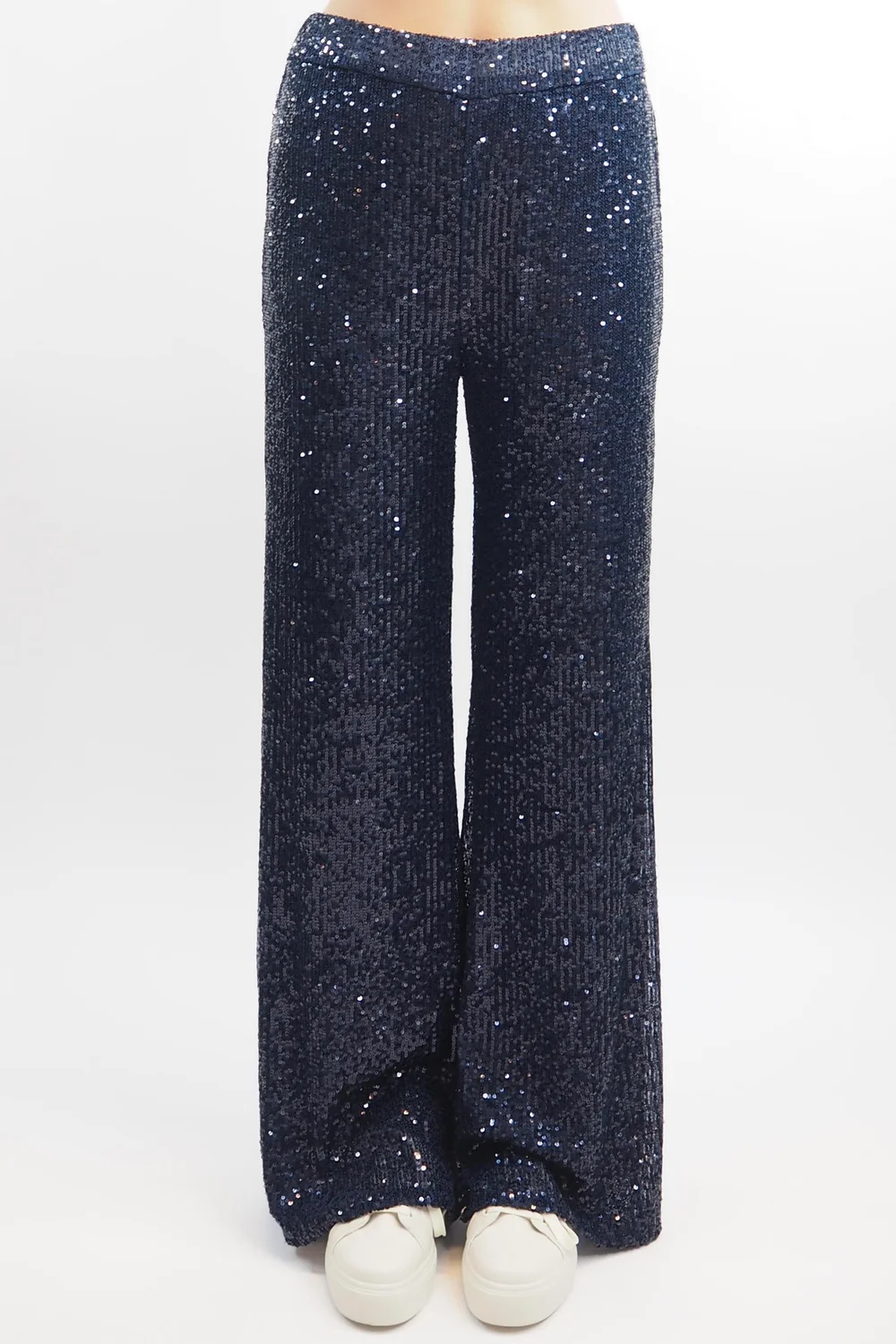 Made In Italy Trinny Shimmer Palazzo Trouser Midnight 3 Made In Italy Trinny Shimmer Palazzo Trouser Midnight