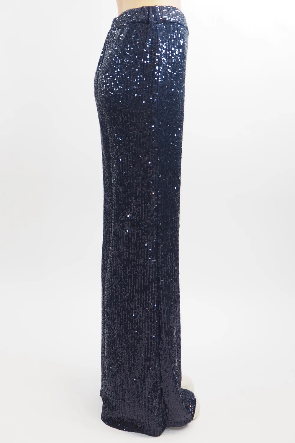 Made In Italy Trinny Shimmer Palazzo Trouser Midnight 4 Made In Italy Trinny Shimmer Palazzo Trouser Midnight - Image 2