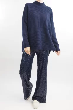 Made In Italy Trinny Shimmer Palazzo Trouser Midnight 11 Made In Italy Trinny Shimmer Palazzo Trouser Midnight -Fashion Women's Store made in italy trinny shimmer palazzo trouser midnight4.jpg