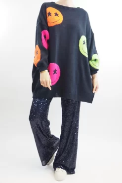 Made In Italy Trinny Shimmer Palazzo Trouser Midnight 12 Made In Italy Trinny Shimmer Palazzo Trouser Midnight -Fashion Women's Store made in italy trinny shimmer palazzo trouser midnight5.jpg