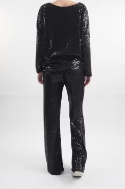 Made In Italy Trinny Shimmer Top Black / 9 Made In Italy Trinny Shimmer Top Black / -Fashion Women's Store made in italy trinny shimmer top black 4.jpg