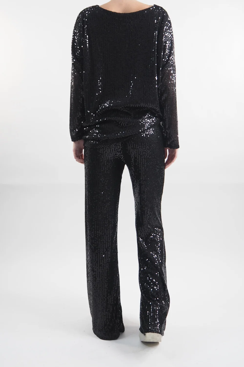 Made In Italy Trinny Shimmer Top Black / 6 Made In Italy Trinny Shimmer Top Black / - Image 4