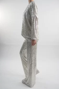 Made In Italy Trinny Shimmer Top Ecru / 9 Made In Italy Trinny Shimmer Top Ecru / -Fashion Women's Store made in italy trinny shimmer top ecru203.jpg