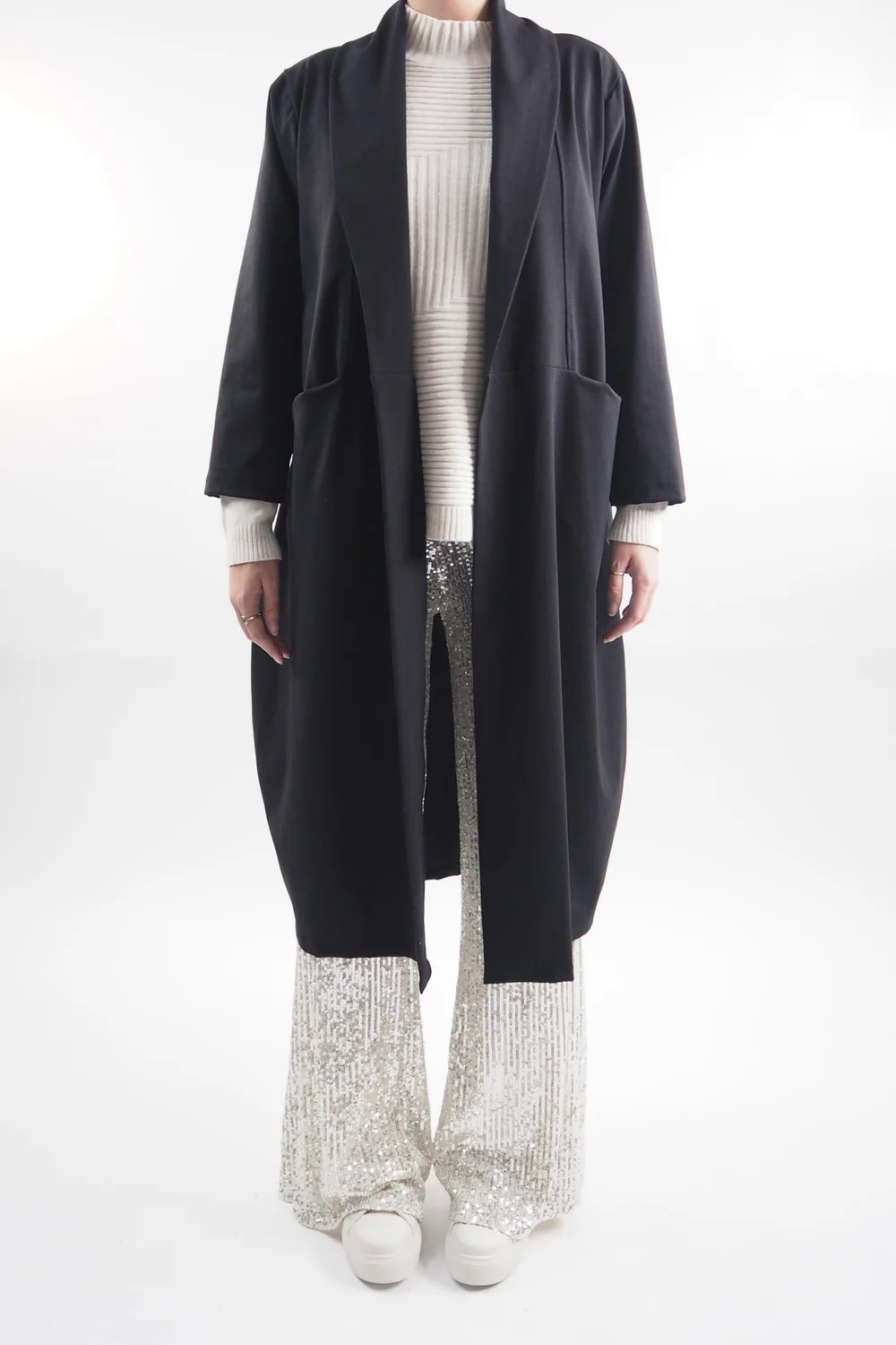 Made In Italy Trinny Shimmer Top Ecru / 7 Made In Italy Trinny Shimmer Top Ecru / - Image 5