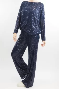 Made In Italy Trinny Shimmer Top Midnight 9 Made In Italy Trinny Shimmer Top Midnight -Fashion Women's Store made in italy trinny shimmer top midnight4.jpg